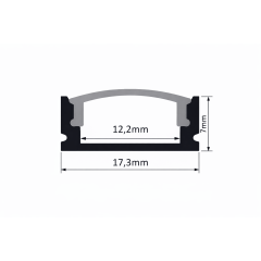 Conector de colt alb 90 grade pentru profil aplicat banda LED