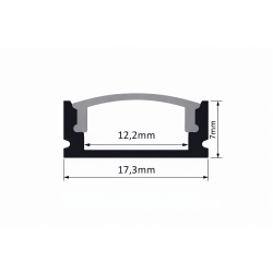Conector de colt alb 90 grade pentru profil aplicat banda LED