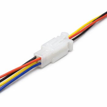 Conector auto alb 4 fire 25cm cu mufa mama si tata 4P
