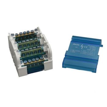 Bloc distributie 407 125A 500V 4 intrari 24 iesiri pentru tablou