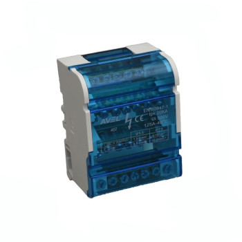 Bloc distributie 407 125A 500V 4 intrari 24 iesiri pentru tablou