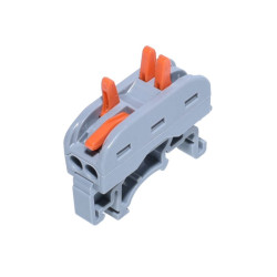 Conector sina PCT-222 2 poli cap dublu 0.2-4mm2 32A 600V