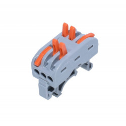 Conector sina PCT-223 3 poli cap dublu 0.2-4mm2 32A 600V