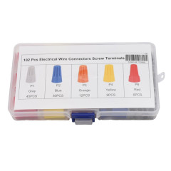 Conector cablu terminal infiletare 102 buc set pentru conexiuni rapide