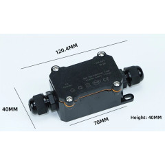 Conector exterior cutie conexiuni electrice ip68 2 intrari
