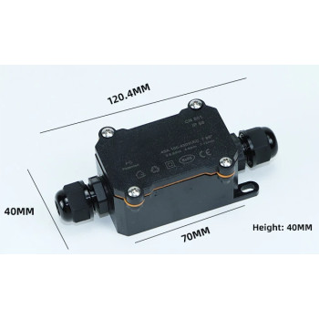 Conector exterior cutie conexiuni electrice ip68 2 intrari