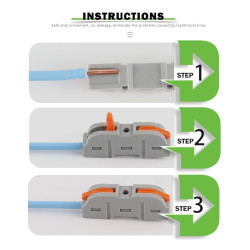 Conector cablu electric 1+1 multiplicabil