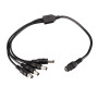 Spliter DC 1 la 4 iesiri 30cm mufe 2.1x5.5 mm 12V