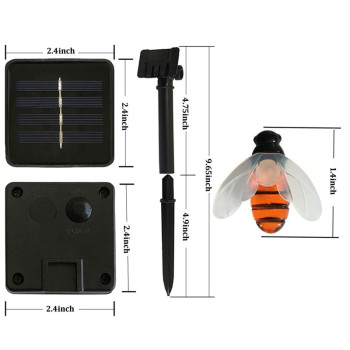 Ghirlanda solara 5m cu 20 led albine IP65 exterior decorativ