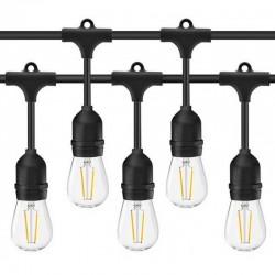 Ghirlanda luminoasa becuri exterior IP44 10m cu 10 socluri E27