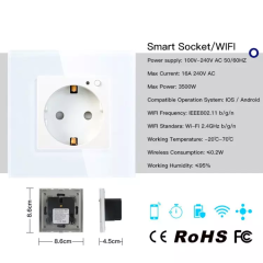Priza smart wifi 16A compatibila ALEXA GOOGLE HOME 3500W