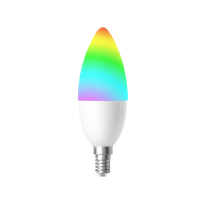 Bec smart E14 RGB 6W cu control Tuya, Alexa si Google Home
