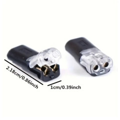 Conector electric cu imbinare rapida 2 pini 22-20 AWG tensiune 5v - 36V fire 20-22 AWG IP40 set 4 buc