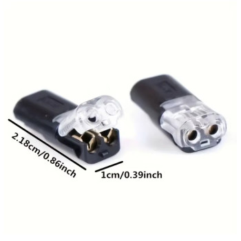 Conector electric cu imbinare rapida 2 pini 22-20 AWG tensiune 5v - 36V fire 20-22 AWG IP40 set 4 buc