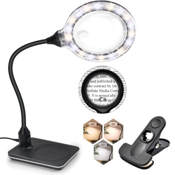 Lupa Cu Suport Si Lumina 10X 20X Cu Cleste Si LED Reglabil