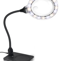 Lupa Cu Suport Si Lumina 10X 20X Cu Cleste Si LED Reglabil