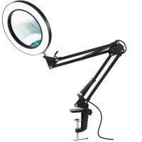 Lupa De Birou Cu Lumina 10X Cu Cleste Si Iluminare Reglabila