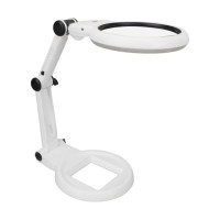 Lupa de marit 4X 8X cu LED si stativ pentru lucrari fine