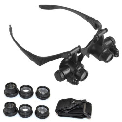 Ochelari De Lucru Cu Lupa Si Iluminare LED Pentru Precizie