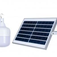 Bec cu panou solar - lumina rece, dimabil, incarcare dubla