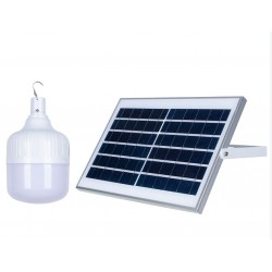 Bec cu panou solar - lumina rece, dimabil, incarcare dubla