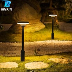 Lampa LED de gradina gri H 60 cm alb cald
