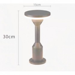 Lampa LED de gradina gri H 30 cm alb cald