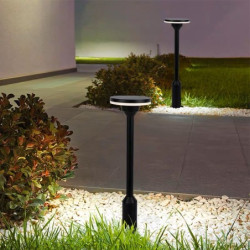 Lampa LED de gradina gri H 60 cm alb cald