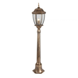 Stalp de gradina E27 max 60 wati maro antichizat H 110 cm