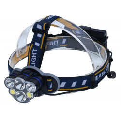 Lanterna de cap cu acumulator 4+2 LED, 2x Li-Ion 6800mAh