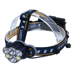 Lanterna de cap cu acumulator 4+2 LED, 2x Li-Ion 6800mAh