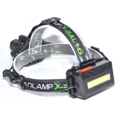 Lanterna cap led X Balong 8 LED + COB cu acumulatori
