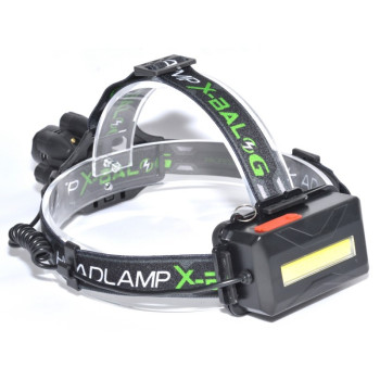 Lanterna cap led X Balong 8 LED + COB cu acumulatori