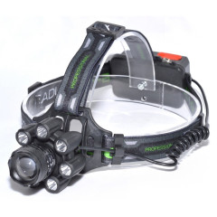Lanterna cap led X Balong 8 LED + COB cu acumulatori
