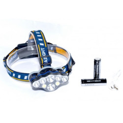 Lanterna frontala 8 LED cu acumulatori 3.7V Li-Ion
