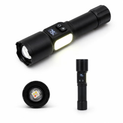 Lanterna led reincarcabila 6000mAh powerbank magnet zoom