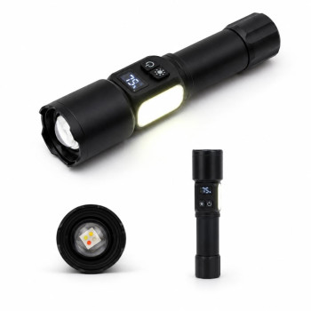 Lanterna led reincarcabila 6000mAh powerbank magnet zoom