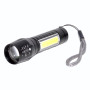 Lanterna reincarcabila XPE + COB Led, lumeni 3800 si zoom