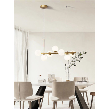 Lustra gold 7 globuri sticla cu dulii G9