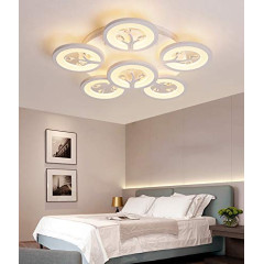 LUSTRA LED CU TELECOMANDĂ LUMINA ALB RECE CALDA SI NEUTRA 144W 5760LM