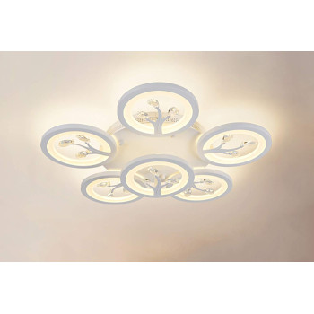 LUSTRA LED CU TELECOMANDĂ LUMINA ALB RECE CALDA SI NEUTRA 144W 5760LM