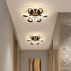 Lustra LED dormitor maro alb cald rece neutru 27w 1450 lm