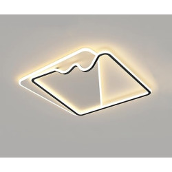 Lustra LED dimabila 160w neagra cu telecomanda alb variabil