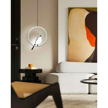 Pendul LED silver bird D29 cm 31w