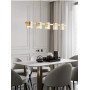 Lustra LED dining Polish Gold Glass G9x5