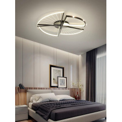 Lustra LED design nou cu telecomanda Wifi 53cm 2.4g alb variabil