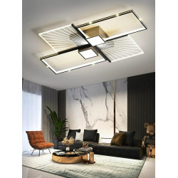 Lustra LED design nou cu telecomanda Wifi 90 cm 2.4g alb variabil