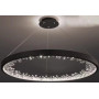 Lustra led neagra cu telecomanda wifi 2.4g 40cm alb variabil 50w