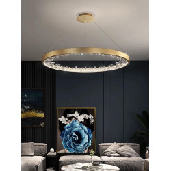 Lustra led gold cu telecomanda wifi 2.4g 40cm alb variabil 50w
