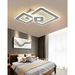 Lustra LED patrate cu telecomanda Wifi alb variabil
